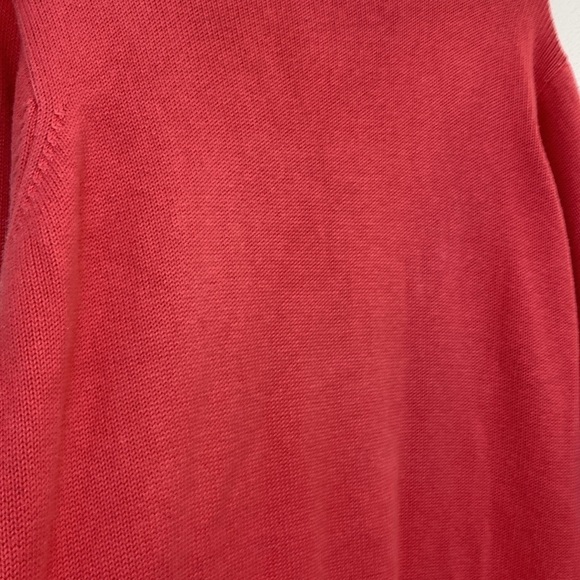 Vintage Lands’ End Drifter Sweater 100% Cotton in Medium Pink Size L - Picture 6 of 6